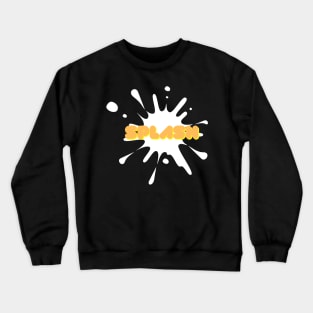 Orange Splash Crewneck Sweatshirt